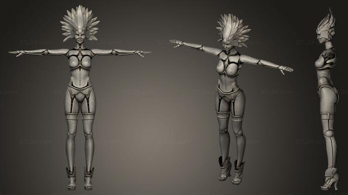 Figurines heroes, monsters and demons (Lust Mocap Test, STKM_0265) 3D models for cnc